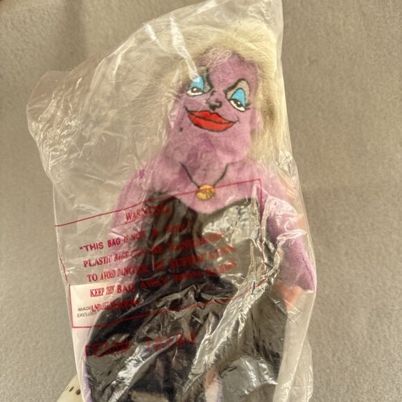 Disney Other - The Little Mermaid Ursula Disney Store Bean Bag 5.5" Plush Stuffed Toy
